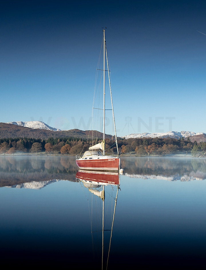 Printable Digital Download, Windermere Morning Stillness perfect for printing on Canvas, Poster or Photo Paper and Framing up to A2, A3, A4