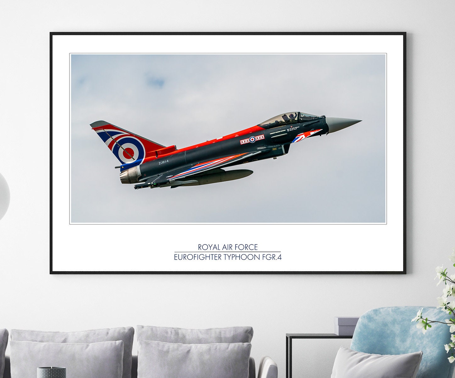 Digital Download, RAF Typhoon Image for printing up to A1 Size either on Canvas, Photographic Paper or Poster Wall Art