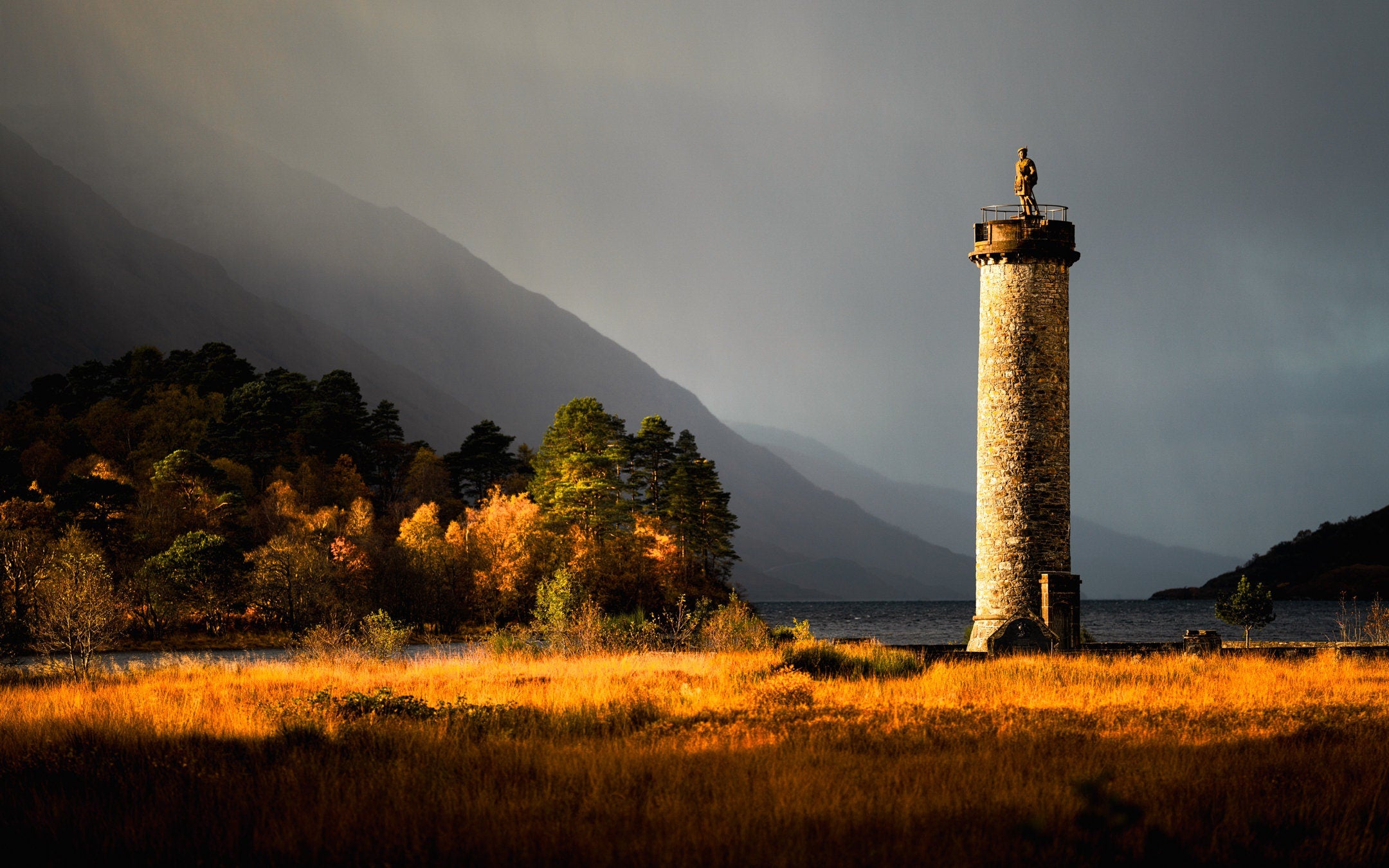 A2 Glenfinnan Monument Giclée Framed Print -  Wall Art for Living Rooms, Bedrooms, Office Decor or Hotel Art, High Quality