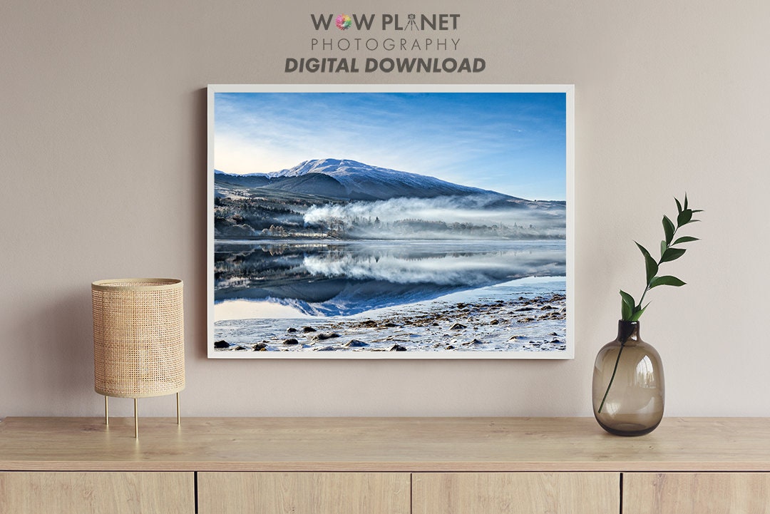 Printable Digital Download, 3 x Images of Inveraray Scotland winter printing to Canvas, Posters or for Photographic Printing and Framing