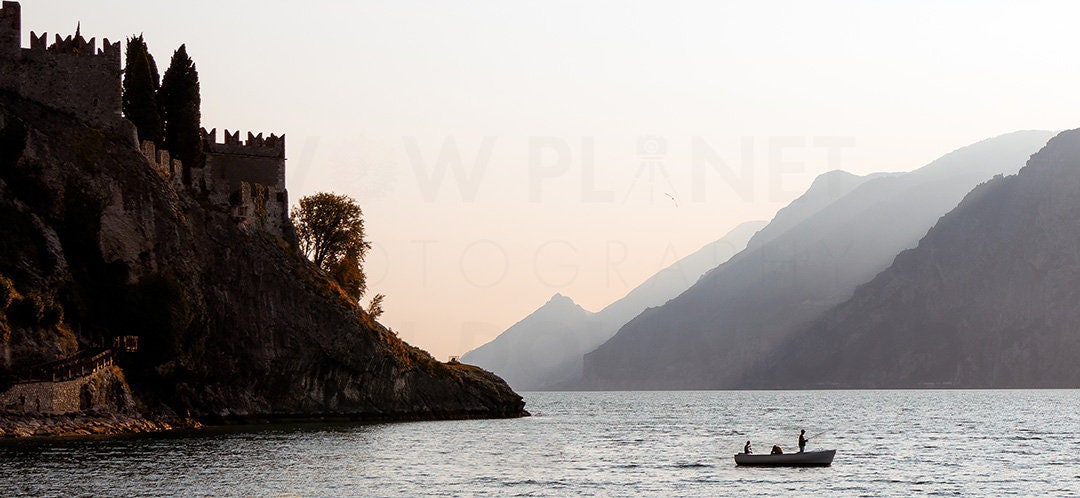 Printable Digital Download, Lake Guarda Malcesine - Italy Landscape