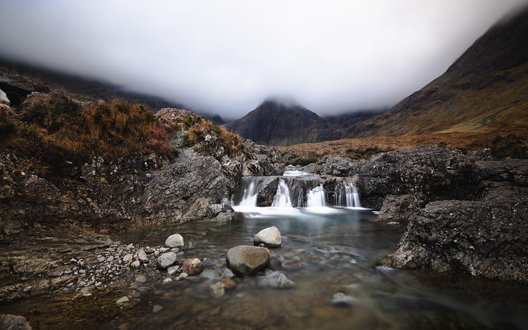 Printable Digital Download: Mystical Highlands - Fairy Pools of Isle of Skye Hi-Res Image for Printing either at home or professionally