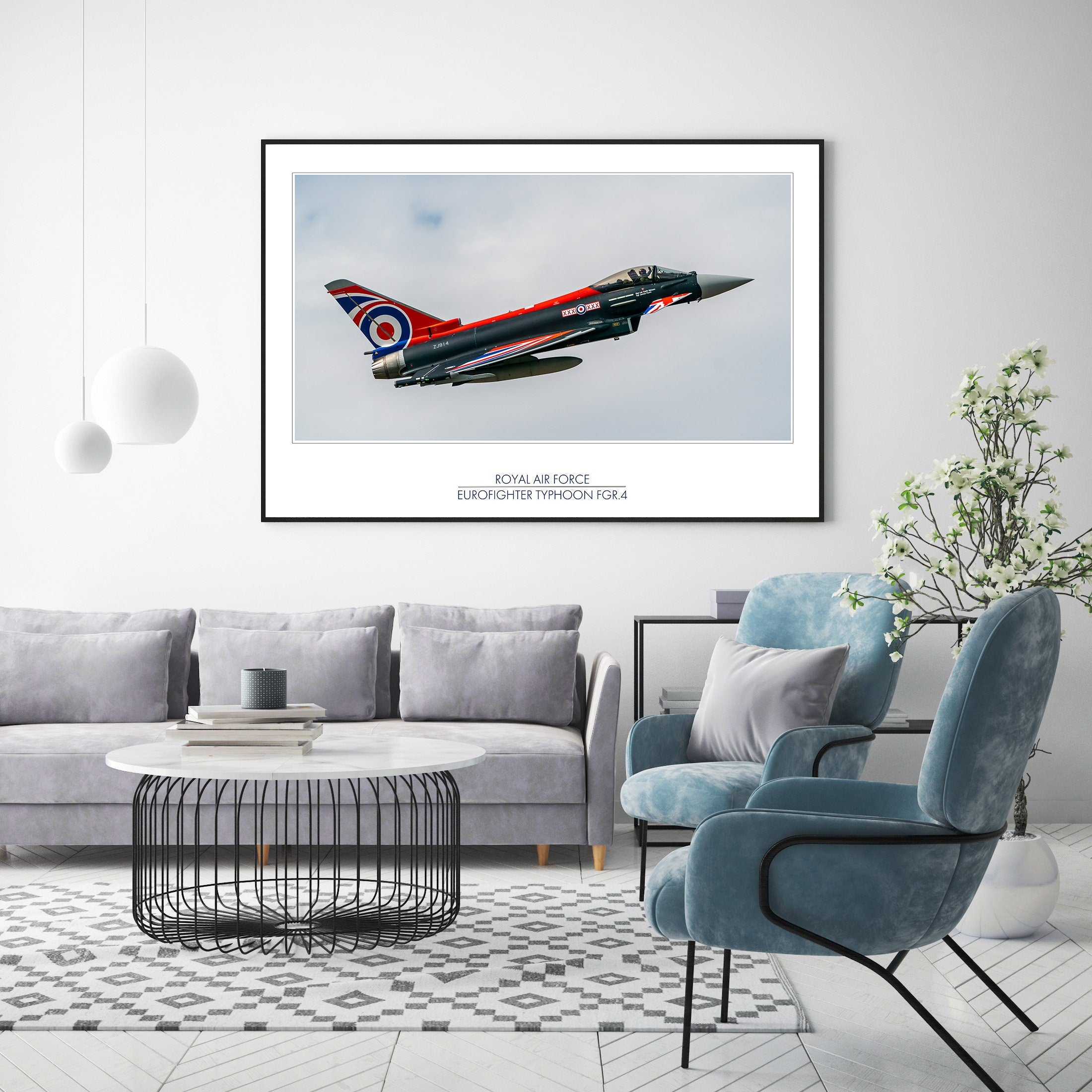 Digital Download, RAF Typhoon Image for printing up to A1 Size either on Canvas, Photographic Paper or Poster Wall Art