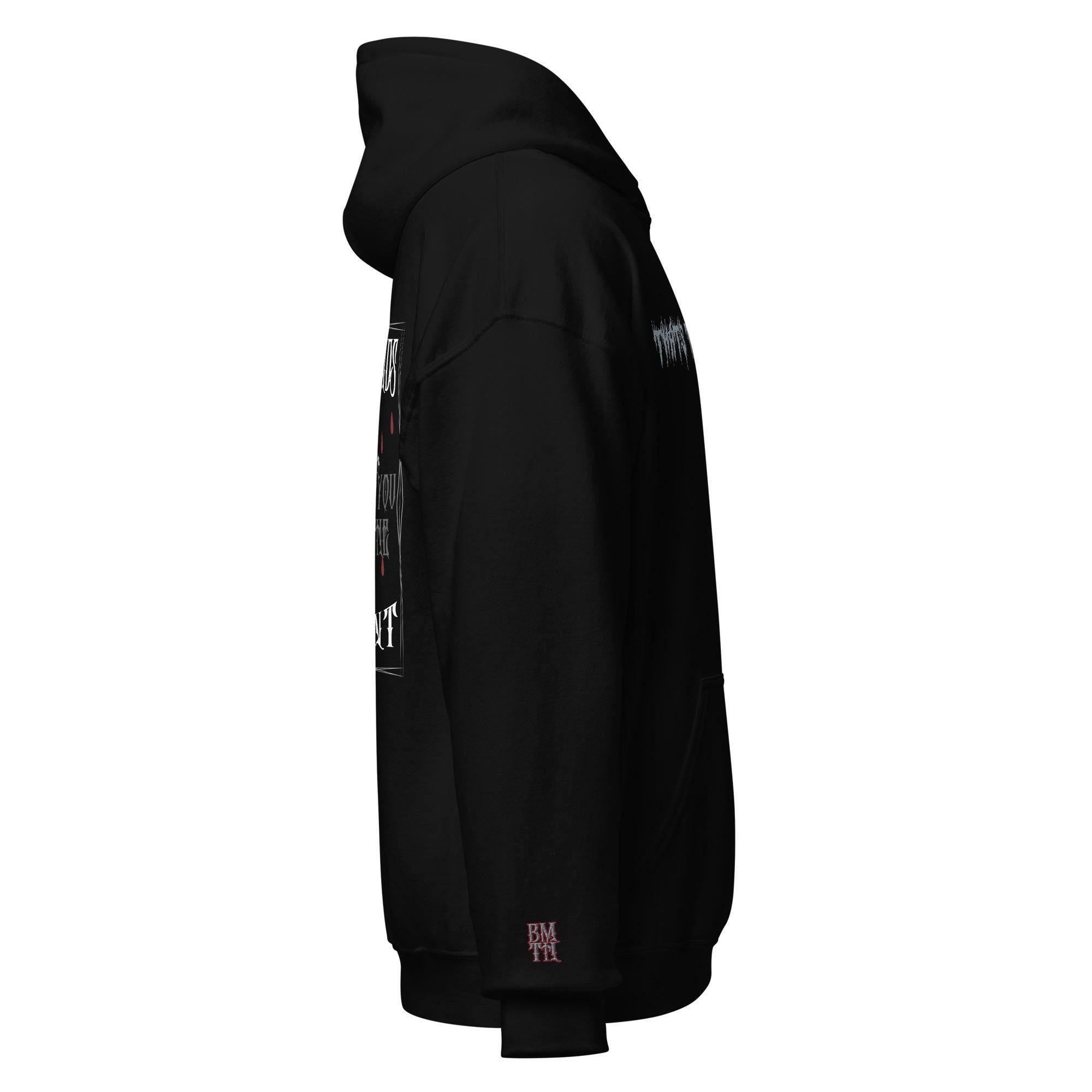 BMTH - True Friends Inspired Unisex Hoodie, with Embroidered Front and Sleeves / Bring Me The Horizon