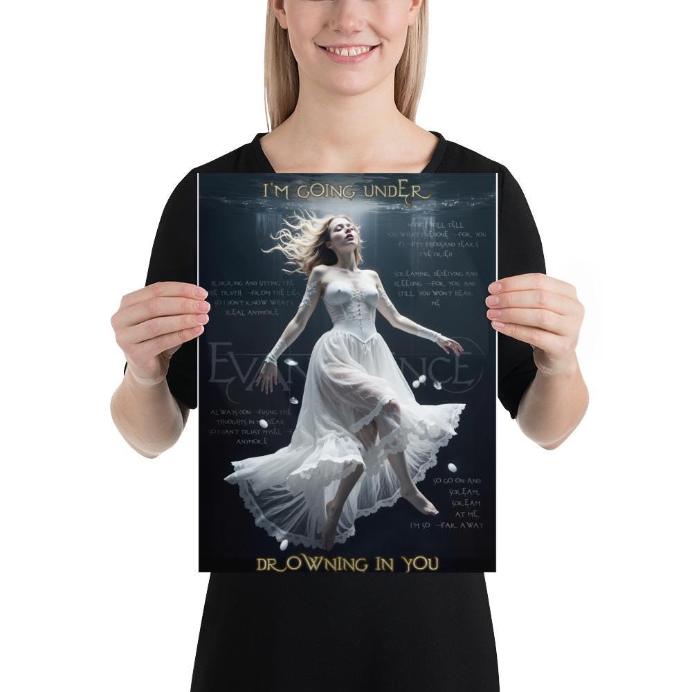 EVANESCENCE - Going Under Lyrics Poster