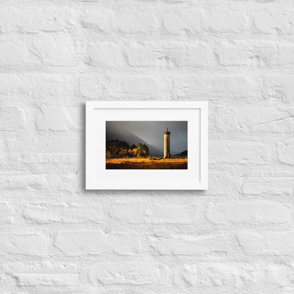 Glenfinnan Monument Print – Autumn Scotland Wall Art – Loch Shiel Landscape Photo