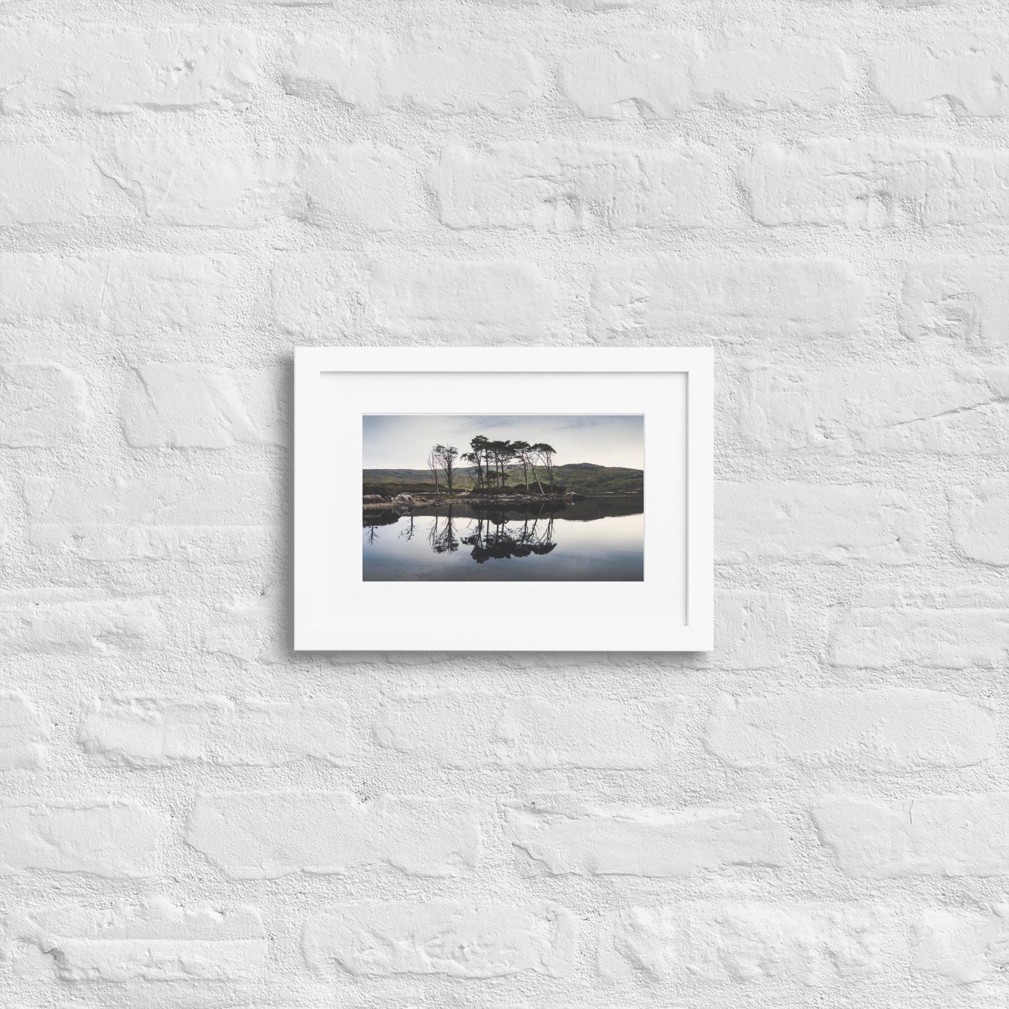 Scottish Loch Reflection Print – Calming Dusk Landscape Wall Art – Highlands Nature Decor
